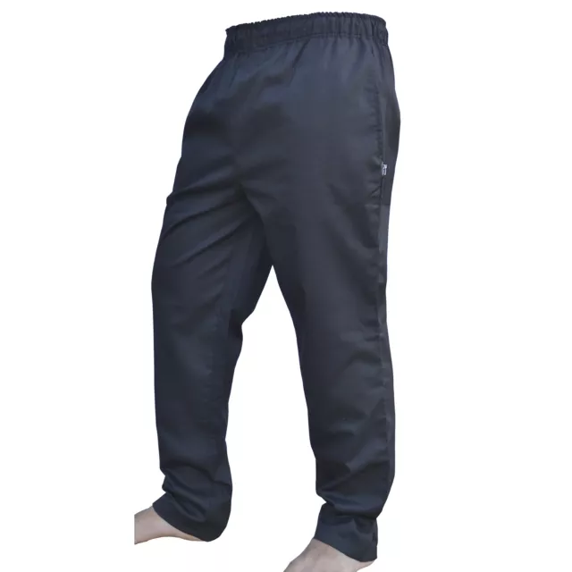Cotton Chef Trousers Catering Work wear Kitchen Black 100% Cotton Chef Trousers