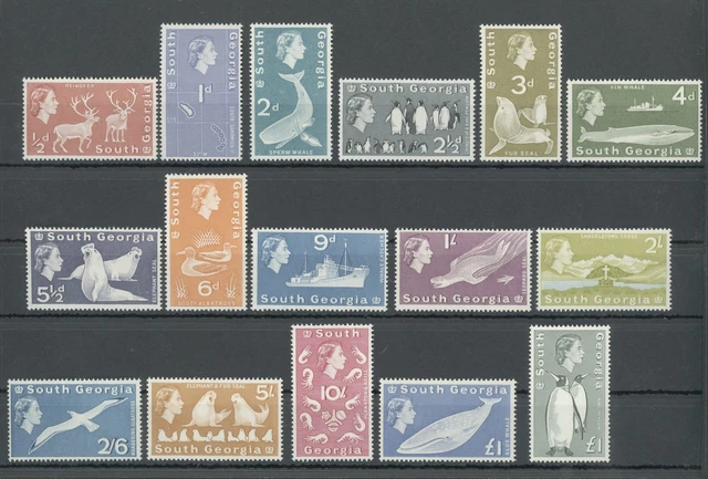 1963 South Georgia - STANLEY Gibbons N.1-16 - Serie Von 16 Werte - MNH
