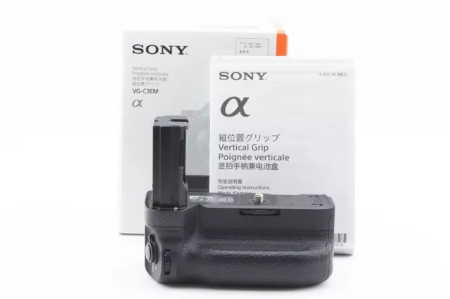 [Mint con caja] Empuñadura vertical Sony VG-C3EM para Alpha A9 A7III A7RIII...