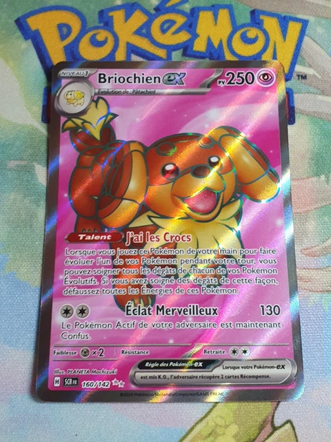 Carte Pokémon Briochien Ex 160/142 Ultra Rare UR - Écarlate Et Violet 7 Couronne Stellaire