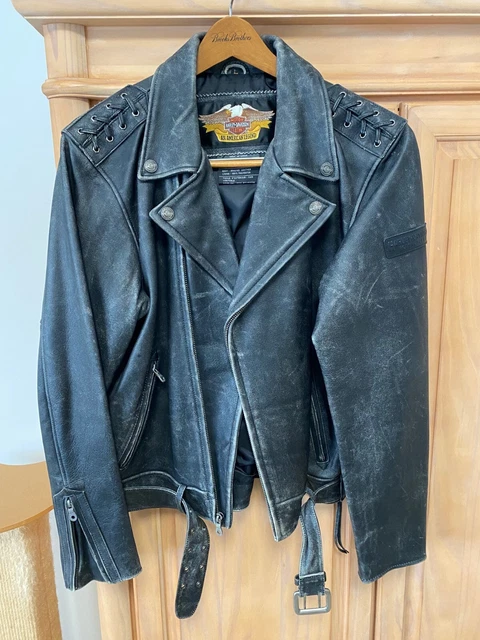 vintage harley davidson leather jacket