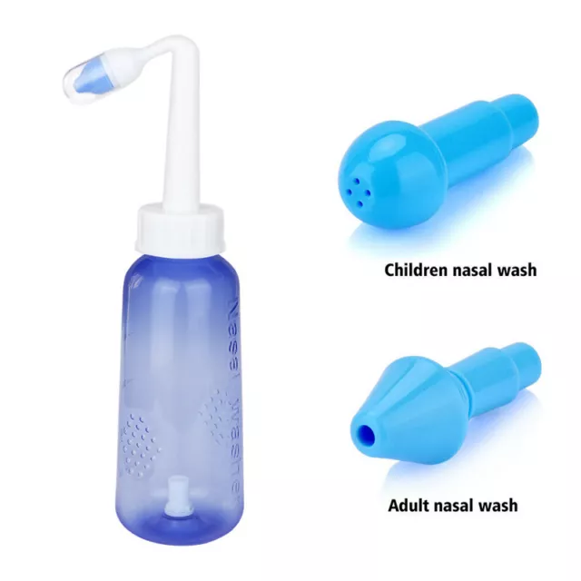 300ml Nasal Irrigation Portable Nose Cleaner Rinsing Wash Pot Adults Child