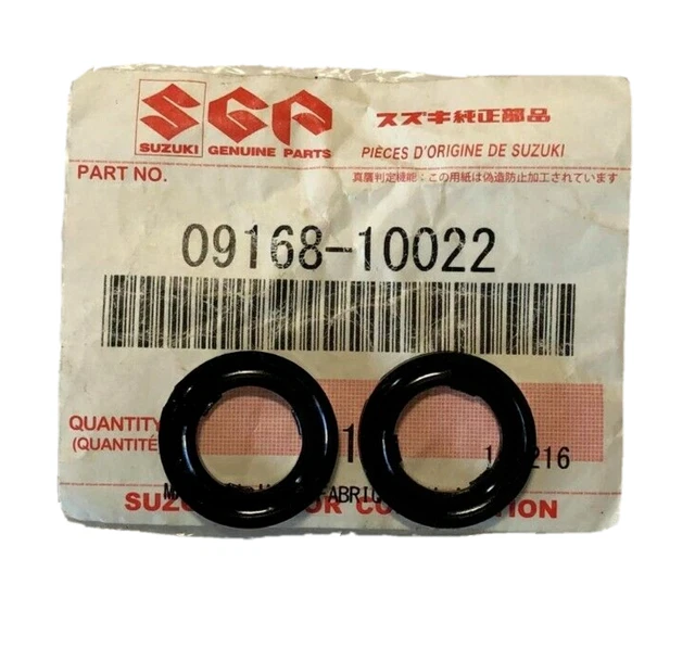 (2 PACK) SUZUKI Outboard Gear Oil Drain Plug Gaskets 0916810022 New