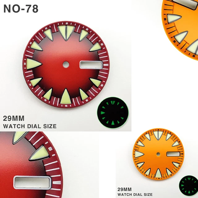 Lancette Orologio Verde Brillante Per Movimenti NH35/NH36 - Set 3 Aghi