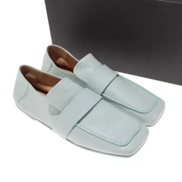 Marsell NWB Square Toe Flat Moccasins Size 37 7 US In Solid Light Blue