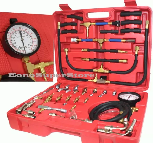 Complete Deluxe Fuel Injection Pressure Tester Gauge Kit Pump Tester CP101012U10