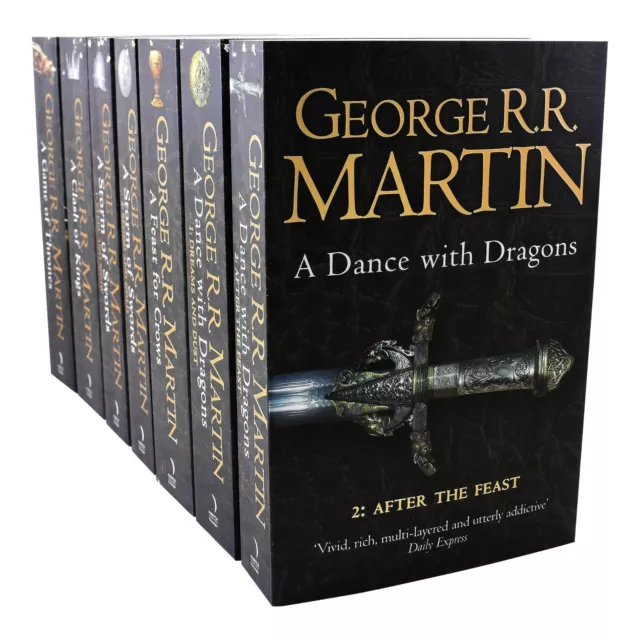 Game of Thrones von George RR Martin 7 Bücher Box Set - Fiktion - Taschenbuch 2