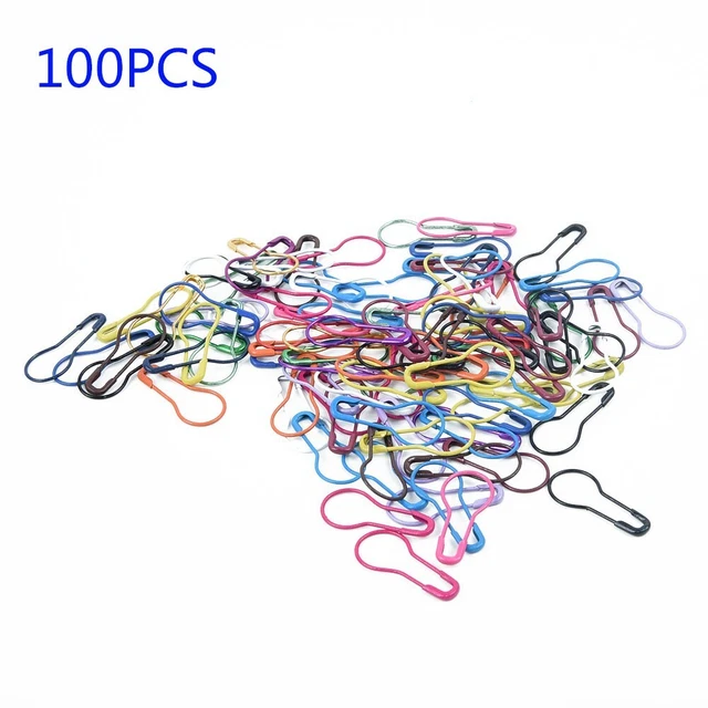 100x Coloré Tricotage Verrouillage Point Marqueurs Crochet Aiguille Clip
