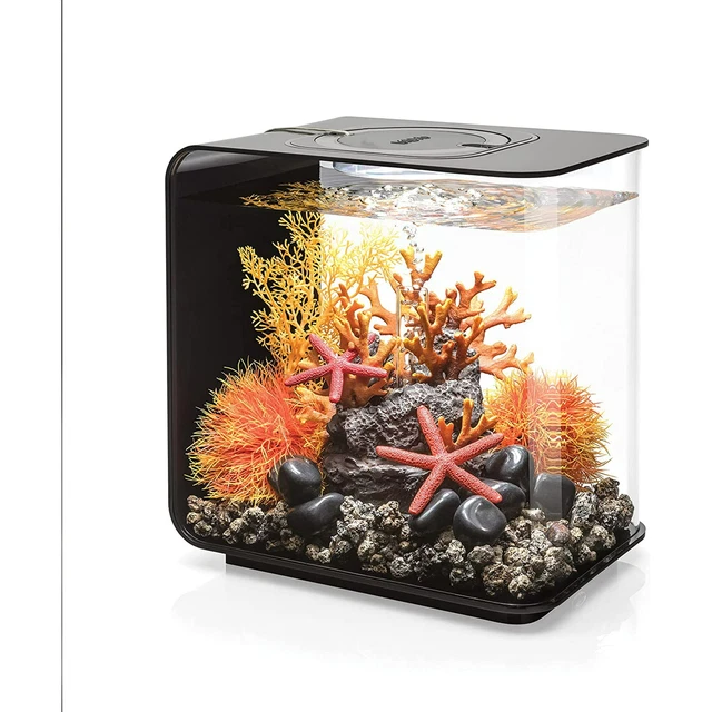 biOrb Flow 15 Aquarium with Standard Light, 4 Gallon, Black