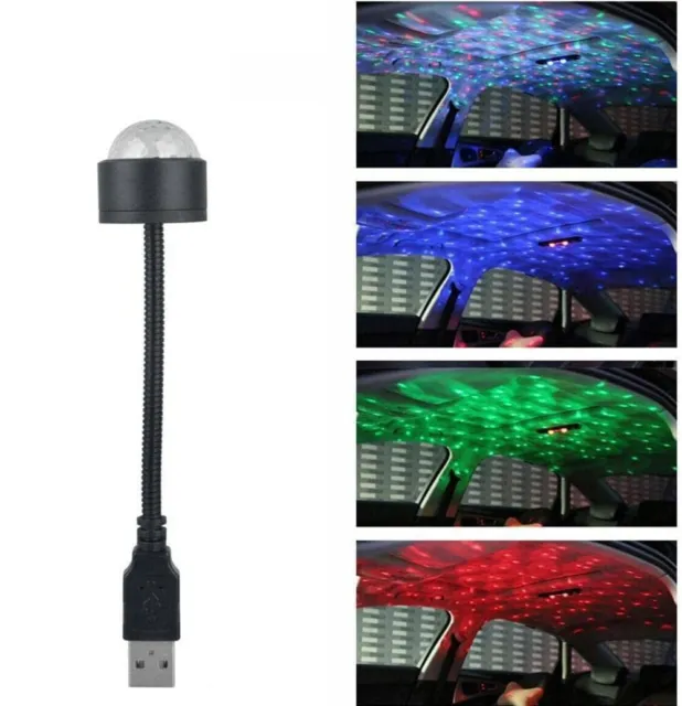 Car USB Colorful Light Rotating Disco Ball DJ Party LED RGB Bar Club Lights