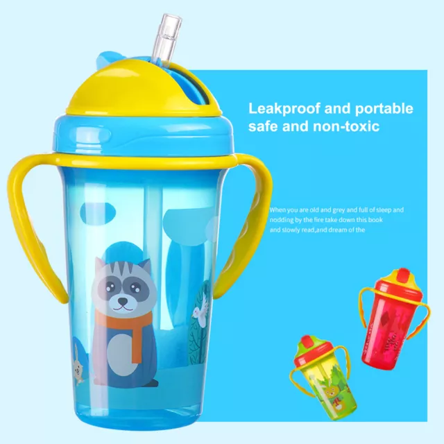 Children Bottle Smooth Edge Large Capacity Kids Straw Water Bottle Creative