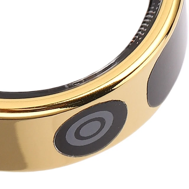 SMART RING GOLD Touch Display Screen Control IP68 Water Proof Sleep EUR ...