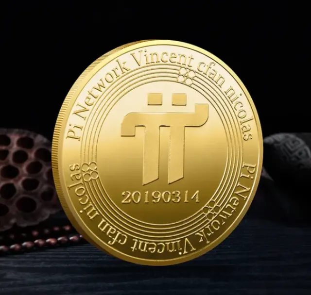 PI Pi Network Coin | Cryptocurrency Virtual Currency Gold Plated Coin