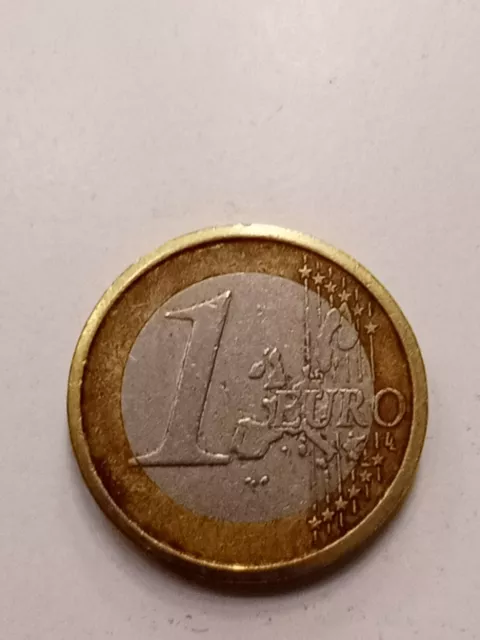 2002 1 Euro Münze Italien Fehlprägung aus Nachlass! Randfehler!Ganz Selten