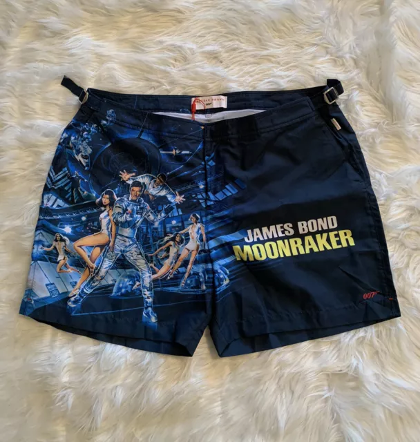 Orlebar Brown New James Bond 007 Moonraker Swim Shorts Bulldog 40