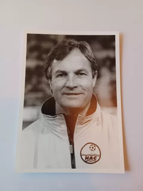 Photographie originale ancienne football entraîneur René Exbrayat Le Havre 1996