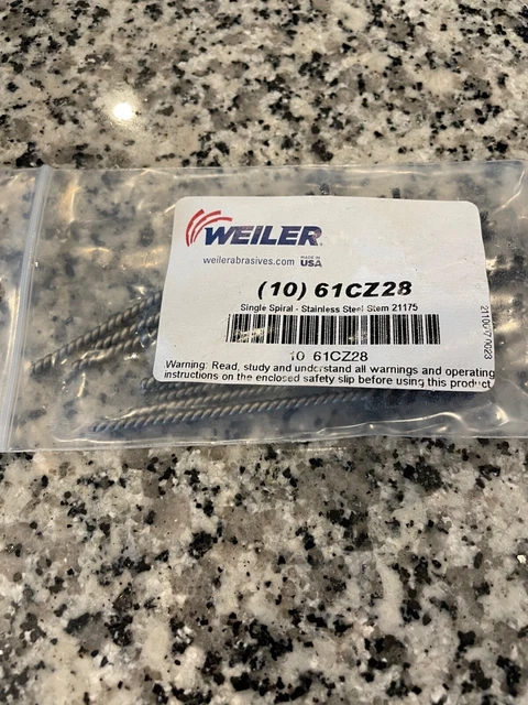 NEW, Weiler (10) 61CZ28 Wheel brush  ( ONE PACKAGE OF 10 PIECES ) FREE SHIPPING
