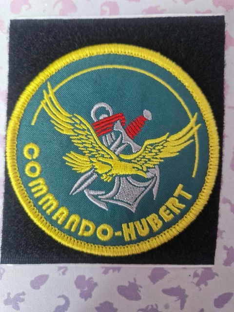 Écusson Commando Marine Hubert France - Patch Velcro 75mm - Pour Veste Ou Uniforme