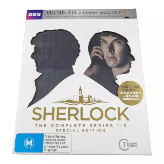 Sherlock : Series 1-3 (Limited Edition, Box Set, Blu-ray, 2014)