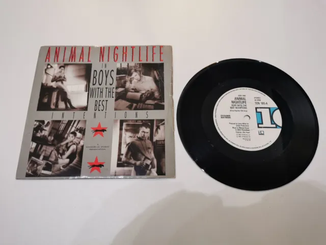 animal nightlife boys with the best intentions 7" vinyl record very good cond
