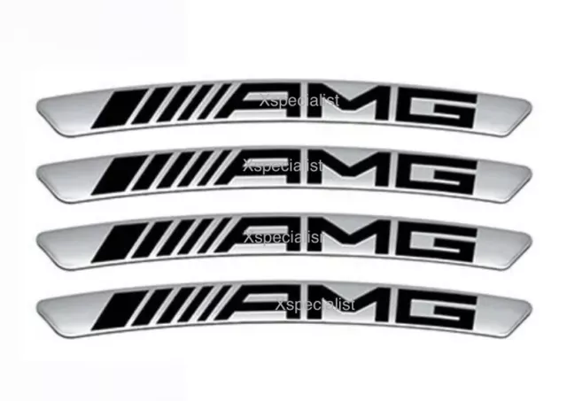 New AMG Wheel Rim Racing Sticker Badge Emblem Car Styling Fit