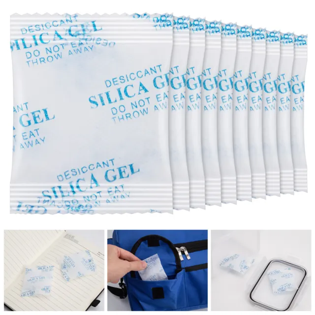 Pure White Silica Gel 1kg (2.2lbs) Moisture Absorber [.5-1.5mm] -  Rechargeable Silica Beads, Silica Gel, Desiccant Beads