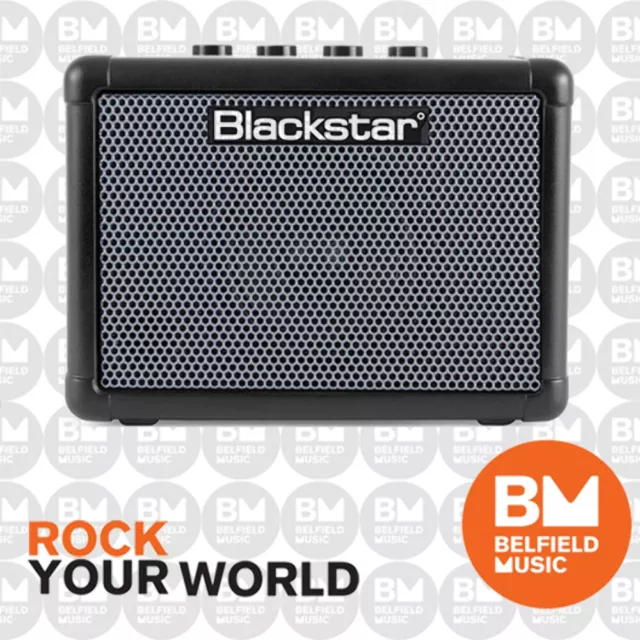 Blackstar FLY 3 Bass Mini Guitar Amplifier Portable Battery Powered Amp 3W - BM