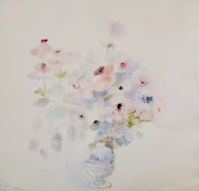 Janine JANET - Peinture originale - Aquarelle -  Bouquet de fleurs 3