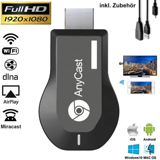 AnyCast DLNA Wireless WiFi 1080P HD HDMI TV Stick Chromecast Airplay Dongle NEW 2