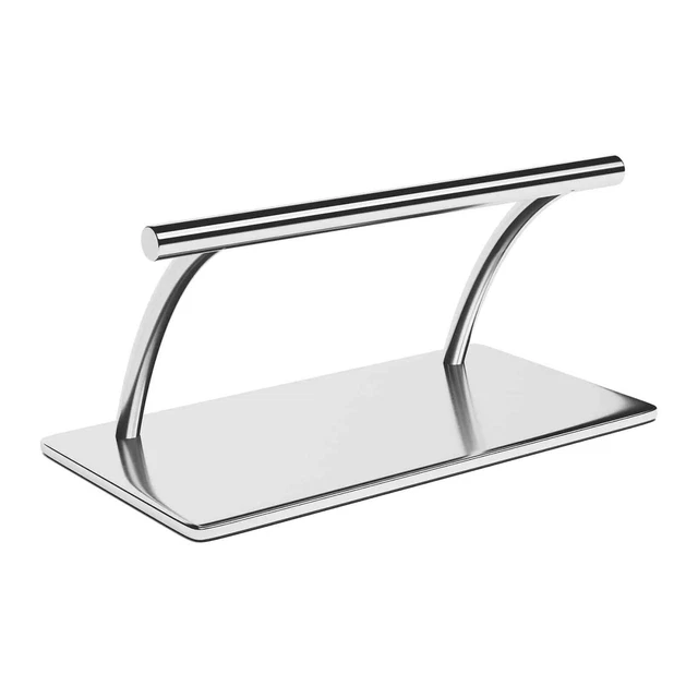 Repose-Pieds Pour Fauteuil De Coiffure Tube Rond 35 cm Inox Fini Poli À Poser