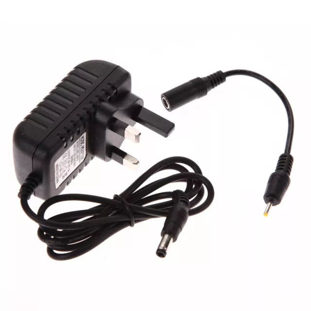 Adattatore convertitore AC 100-240 V DC 5,5x2,5 mm + 2,5 x 0,7 mm 6 V 1a spina caricabatterie Regno Unito