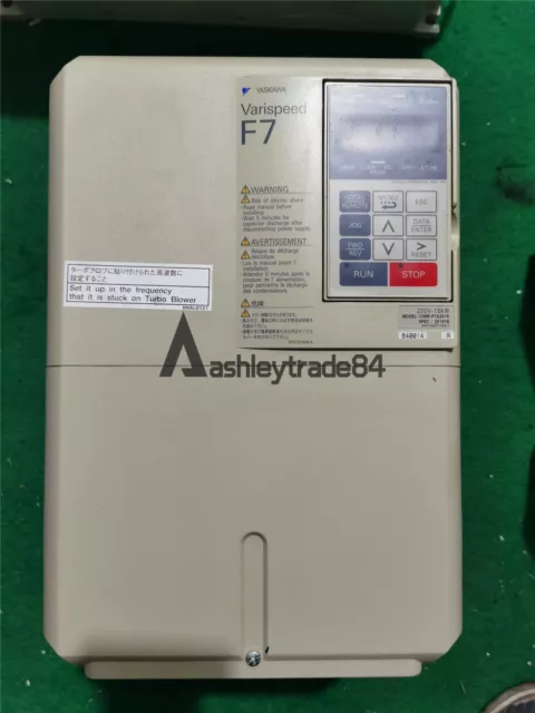 1PC USED YASKAWA Frequency Converter CIMR-F7A2015 15KW 220V