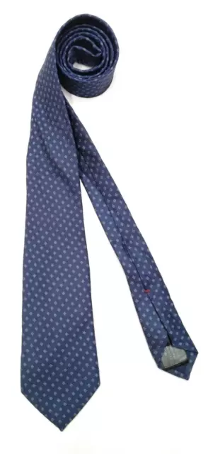 1310) Massimo Dutti Men's Tie 100%  Silk Made In Italy