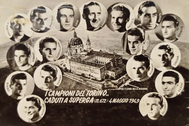 Cartolina Calcio - I Campioni Del Torino Caduti A Superga - KM143, Carte Postale Vintage