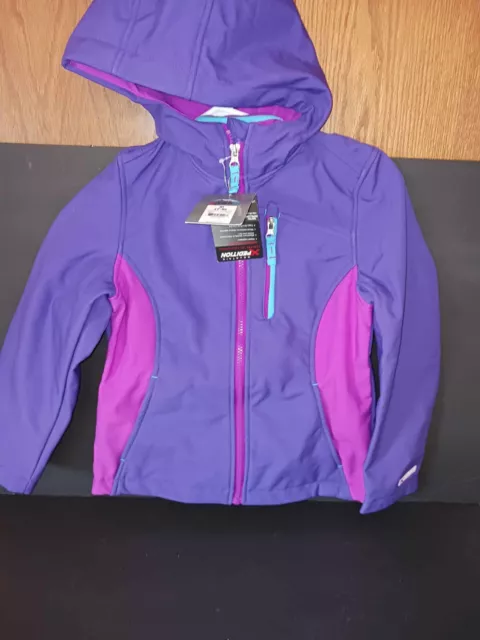 Girls Mountain Xpedition m(7- 8), purple Windbreaker Spring/Fall Hooded Jacket