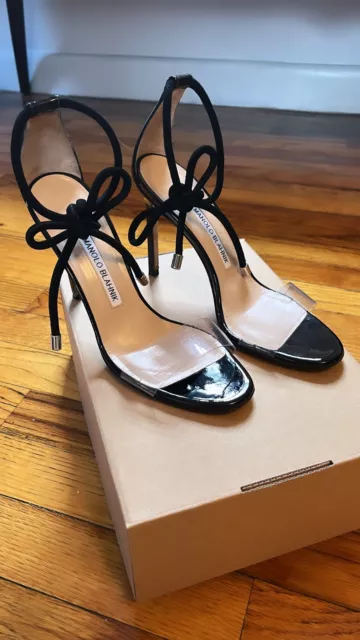MANOLO BLAHNIK ESTRO Ankle Tie Sandal Women 325.00 PicClick