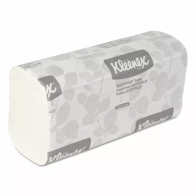 Kleenex SCOTTFOLD Paper Towels 9 2/5 x 12 2/5 White 120/Pack 25 Packs/Carton