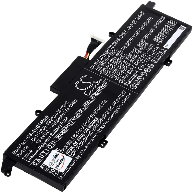C41N1908 Laptop Batteria per Asus ROG Studio Pro 14 PX401QM PX401IV Zephyrus G14 GA401 GA401I GA401Q GA401II GA401IU GA401IV GA401IVC GA401IH GA401IHR GA401QC GA401QH GA401QM GA401QE GA401QEC C41PQ05