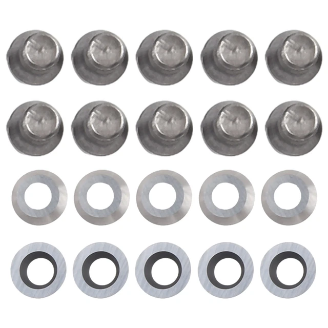 Reliable Ci5 89mm Round Carbide Insert Cutter for Wood Lathe Turning 10pcs
