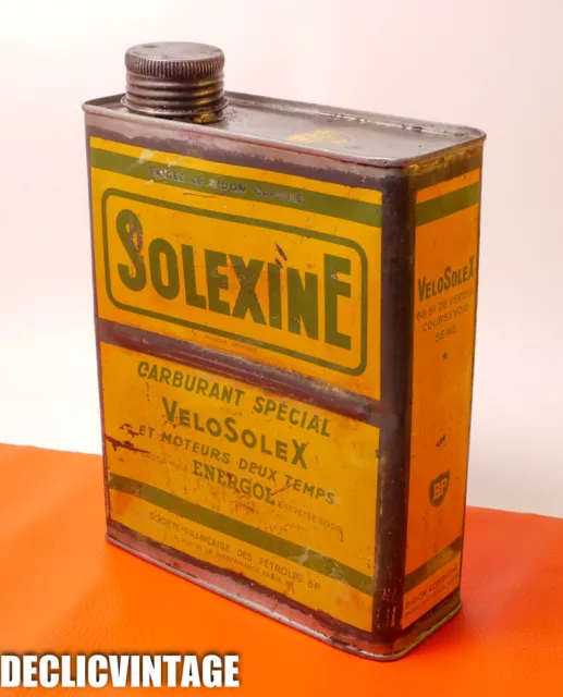 Bidon Solexine Jaune 2 Litres D'origine Pour Velosolex Solex Bidon Solexine Jaune 2 Litres D'origine Pour Velosolex Solex