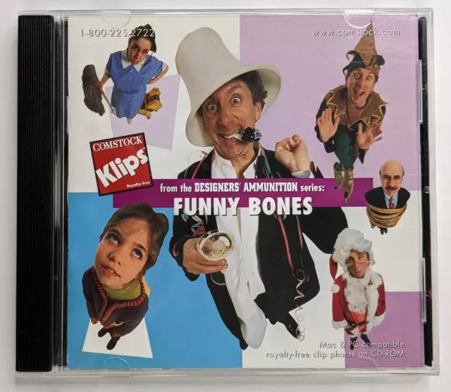 Comstock KLIPS 104 Royalty-Free Funny Bones Stock Images MAC PC CD-ROM