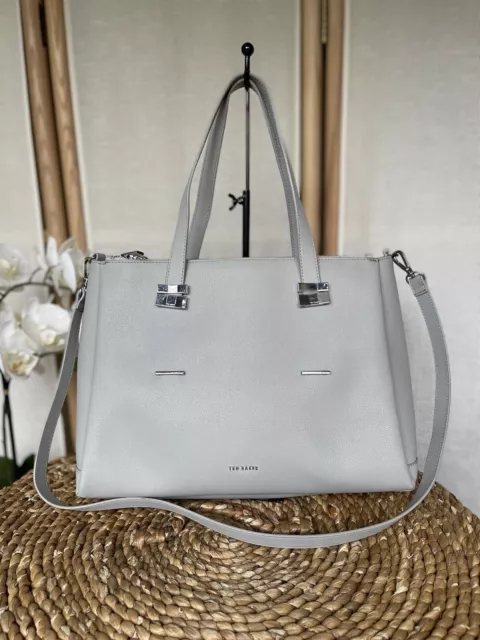 Ted baker grey leather bag clearance