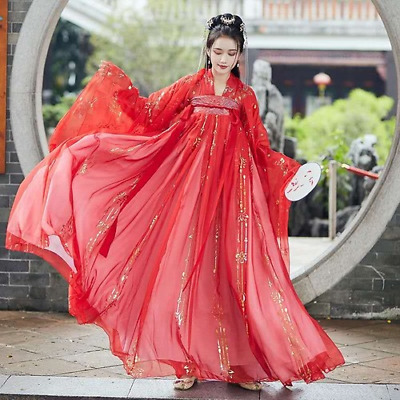 Hanfu Chinese Traditional Dress Dance Fairy Costume Plus Size Cosplay Princess