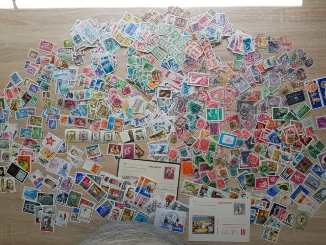 Briefmarken riesiges Ungarn Lot, postfrisch und gestempelt.