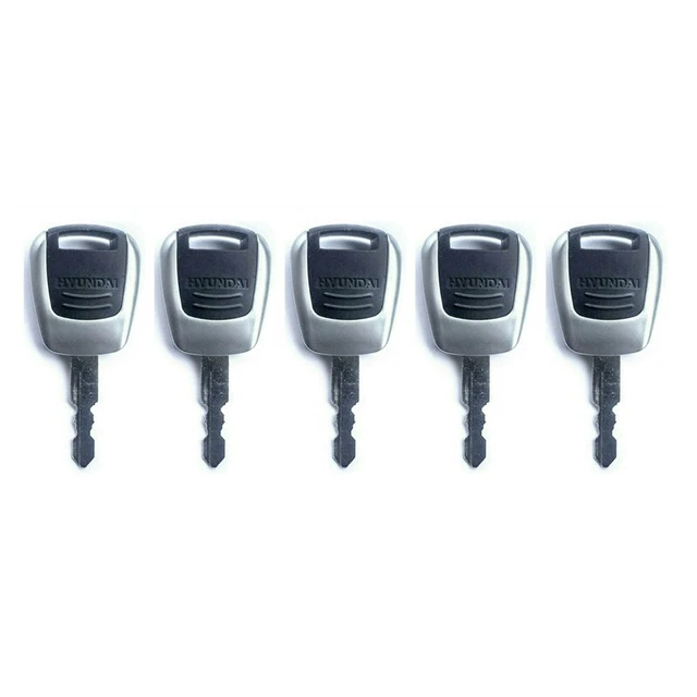 5pc For Hyundai Excavator Heavy Equipment Ignition Key - New Style 21Q4-00090