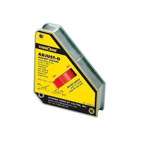 Strong Hand Tools Welding Magnet Adjust-O Fixed On/Off Switch 45/90 Degree 50lb