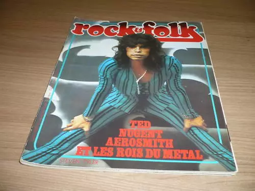 Rock & Folk N°123 Ted Nugent Aerosmith Al Kooper Punks