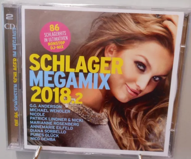 Schlager Mega Mix 86 Hits auf 2 CD´s im Nonstop DJ-Mix 2018.2 Fetenmusik #T993