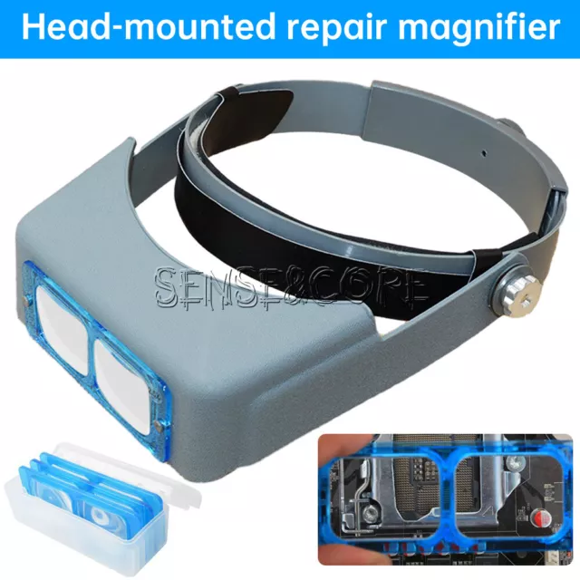 Adjustable Headband Magnifier 4 Lens Head Magnifier Hands Free Magnifying Glass 2