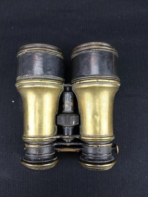 Anciennes paire de jumelles 3 positions réglable marine - Campagne - Théâtre